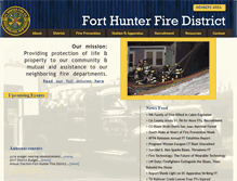 Tablet Screenshot of forthunterfd.org